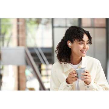 Sony True Wireless Headphones - Up to 20 Hours Battery - Charging case - Voice Assistant Compatible - Built-in mic for Phone Calls - Reliable Bluetooth - WF-C500/WZ - Limited Edition - Pearl White