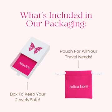 ADINA EDEN 14K Gold Plated Cubic Zirconia Bracelets For Women, CZ Sterling Silver Hand Chain Bracelet For Women