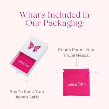 ADINA EDEN 14K Gold Plated Cubic Zirconia Bracelets For Women, CZ Sterling Silver Hand Chain Bracelet For Women