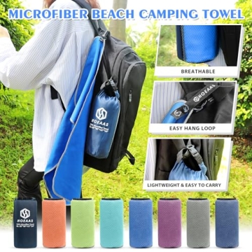 HOEAAS Compact Microfiber Quick Dry Travel Towels