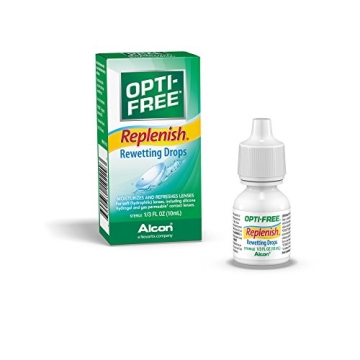 Opti-Free Replenish Rewetting Drops - 10 mL for Comfort & Moisture
