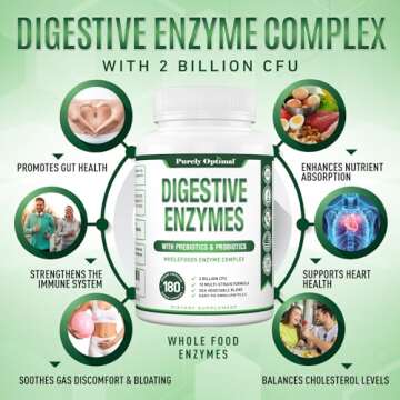 Purely Optimal Digestive Enzyme Supplement for Digestive Relief