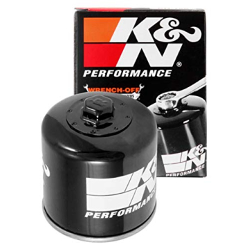 K&N Motorcycle Oil Filter: High Performance, Premium, Designed to be used with Synthetic or Conventi...
