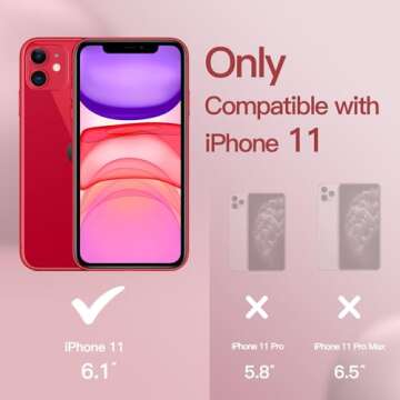 JETech Silicone Case for iPhone 11 (2019) 6.1-Inch, Silky-Soft Touch Full-Body Protective Case, Shockproof Cover with Microfiber Lining (Red)