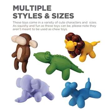 Outward Hound Latex Rubber Balloon Squeaky Dog Toy, Blue, Large