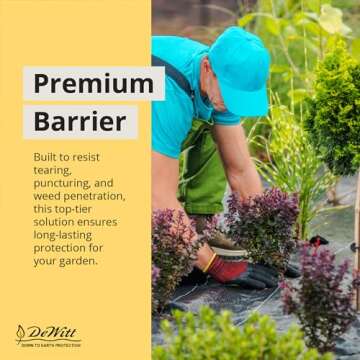 Dewitt Weed & Mulch Barrier Landscape Woven Fabric Ground Cover, 6' x 300'