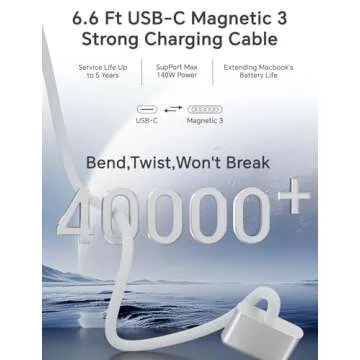 140W Fast Charger for MacBook Pro and Air Models 2021-2025