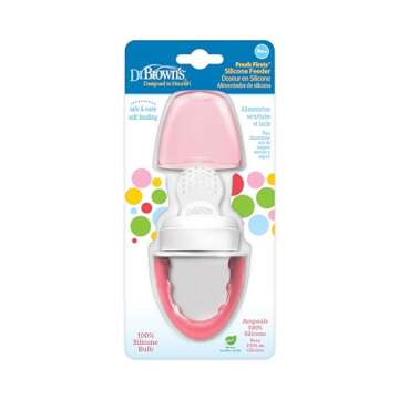 Dr. Brown's Designed to Nourish, Fresh Firsts Silicone Feeder, Pink, One Size