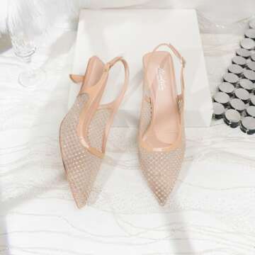 Mostrin Nude Kitten Heels for Women Stylish and Comfortable