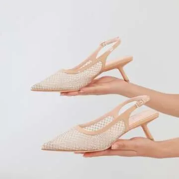 Mostrin Nude Kitten Heels for Women Stylish and Comfortable