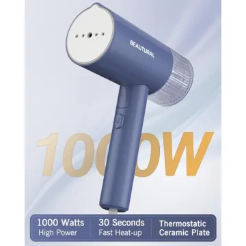 Compact and Fast Heating BEAUTURAL Clothes Steamer