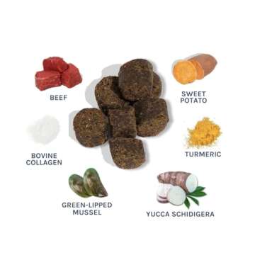 healthybud Hip and Joint Dog Treats - Glucosamine Soft Beef Liver Bites for Senior Dogs, Arthritis Support 4.6oz