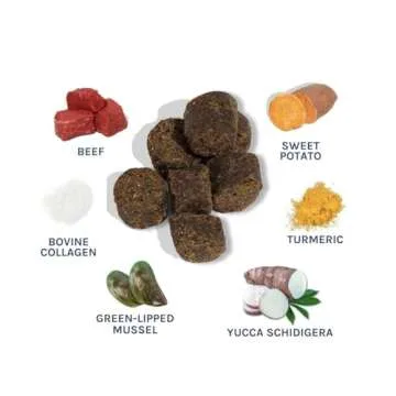 healthybud Hip and Joint Dog Treats - Glucosamine Soft Beef Liver Bites for Senior Dogs, Arthritis Support 4.6oz