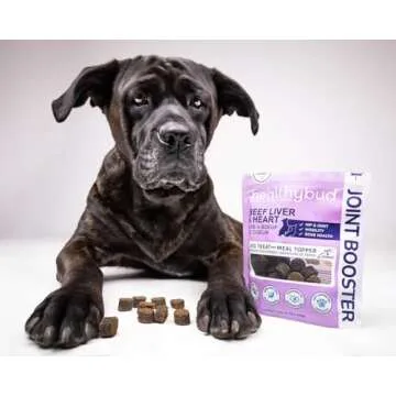 healthybud Hip and Joint Dog Treats - Glucosamine Soft Beef Liver Bites for Senior Dogs, Arthritis Support 4.6oz