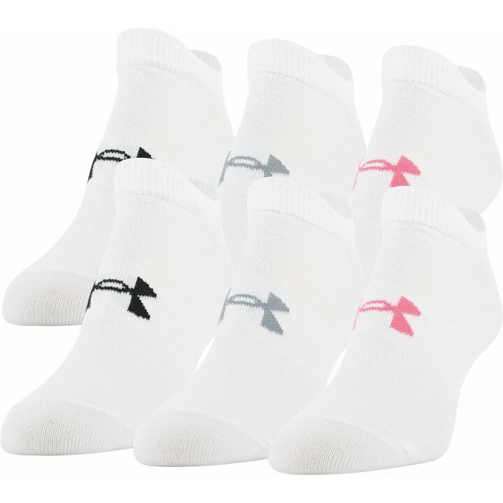Under Armour Women's Lightweight No Show Socks 6 Pairs