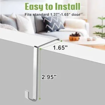 MISSLO Over The Door 35 Pocket Shoe Organizer in White