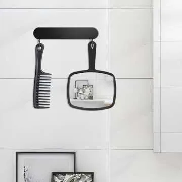 Sturdy Handheld HYOUJIN Mirror for Makeup & Grooming