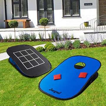 Juegoal 3x2ft Cornhole Game Set with Tic Tac Toe