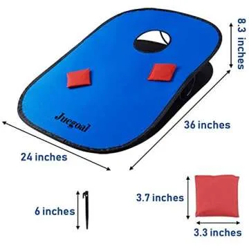 Juegoal 3x2ft Cornhole Game Set with Tic Tac Toe