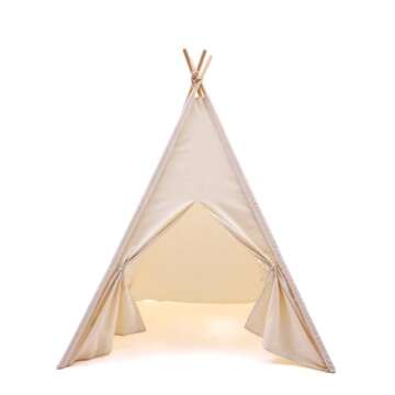 WATEVLOTCS Kids Play Teepee Tent with Carry Bag - Fun for All Kids!
