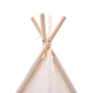 WATEVLOTCS Kids Play Teepee Tent - Durable Canvas Fun