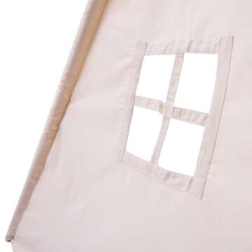 WATEVLOTCS Kids Play Teepee Tent - Durable Canvas Fun
