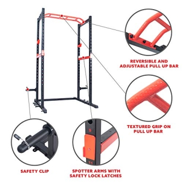 Sunny Power Zone Strength Rack Power Cage for Home Gym