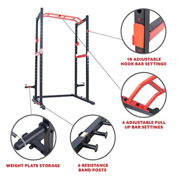 Sunny Power Zone Strength Rack Power Cage for Home Gym