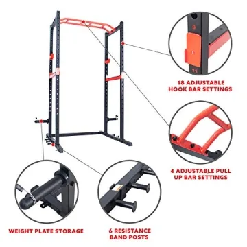 Sunny Power Zone Strength Rack Power Cage for Home Gym