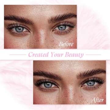 Lash Clusters Extensions 200pcs 30D Individual Cluster Lashes Mixed Tray Black Mink DIY Eyelash Extensions and Under Eyelashes Professional Makeup (30D-0.07-C, 8-16mm)