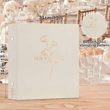 Lanpn Wedding Photo Album for 600 Photos, Elegant Design