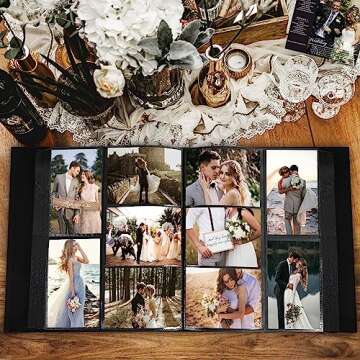 Lanpn Wedding Photo Album for 600 Photos, Elegant Design
