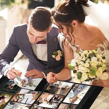 Lanpn Wedding Photo Album for 600 Photos, Elegant Design