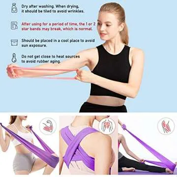 Versatile 1+5 Exercise Bands Set for All Fitness Levels