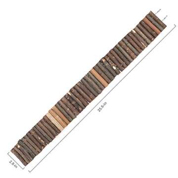 Niteangel Hamster Suspension Bridge Toy - Long Climbing Wooden Ladder for Hamsters Mice Mouse Gerbils Sugar Glider Rat and Other Small Animals (25.6L x 2.8W)