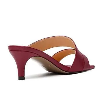 Chic MODENCOCO Women's Square Toe Heeled Sandals