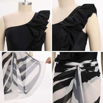 Stylish Women's Push Up Bikini with Cover Ups