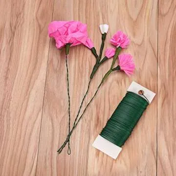 Livder 114 Yards Green Flexible Paddle Wire for Crafts