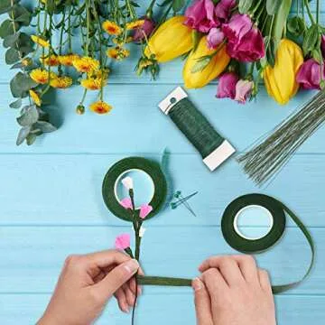 Livder 114 Yards Green Flexible Paddle Wire for Crafts