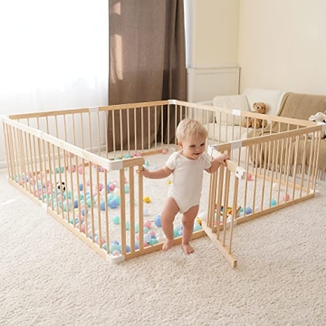 Wooden Baby Playpen & Gate for Safe and Stylish Spaces