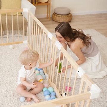 Wooden Baby Playpen & Gate for Safe and Stylish Spaces