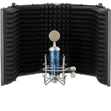 Blue Bluebird SL Large-Diaphragm Condenser Studio Microphone with Auray RF-5P-B Reflection Filter and RFMS-580 Reflection Filter Tripod Mic Stand Bundle