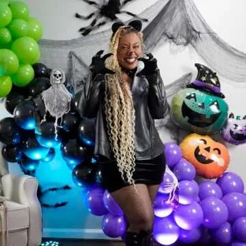 Black Cat Woman Long Gloves With Claws - One Size (1 Pair) - Fun & Functional Accessory, Ideal for Cosplay & Themed Parties