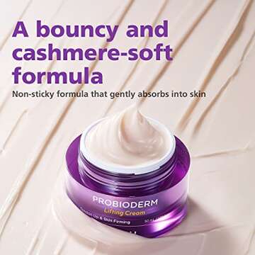 BIOHEAL BOH Probioderm Lifting Cream | Anti-Aging Face Moisturizer for Dry Skin, Anti-Wrinkle, Pore & Skin Tightening for Saggy skin, Hydrating with Probiotics & Peptides 1.69 fl.oz., 50ml