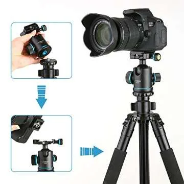 Andoer TB81X Tripod Ball Head 360° Quick Release for All Cameras