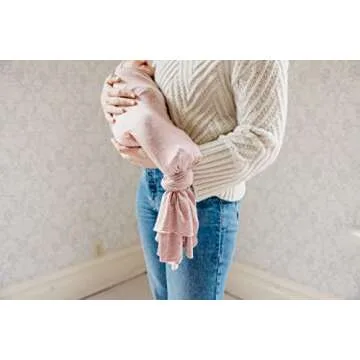 Copper Pearl Baby Swaddle Blanket - Premium Knit Baby Blanket, Large Soft Stretchy Receiving Blankets for Baby Girl, Swaddles for Newborn, Infant, and Toddler (Maeve)