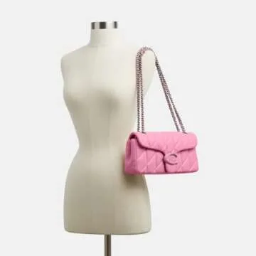 Shop Coach Quilted Tabby 26 Bag in Vivid Pink