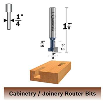 BOSCH 85078 3/8" High Speed Steel Tipped Keyhole Bit