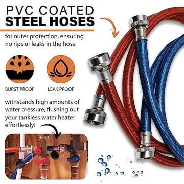 Chromex Tankless Water Heater Flush Kit with Certified Liquid Descaling Solution and 1/6HP Extra Strength Pump