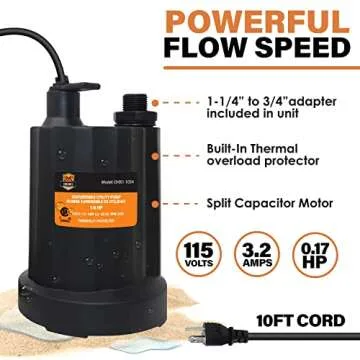 Chromex Tankless Water Heater Flush Kit with Certified Liquid Descaling Solution and 1/6HP Extra Strength Pump